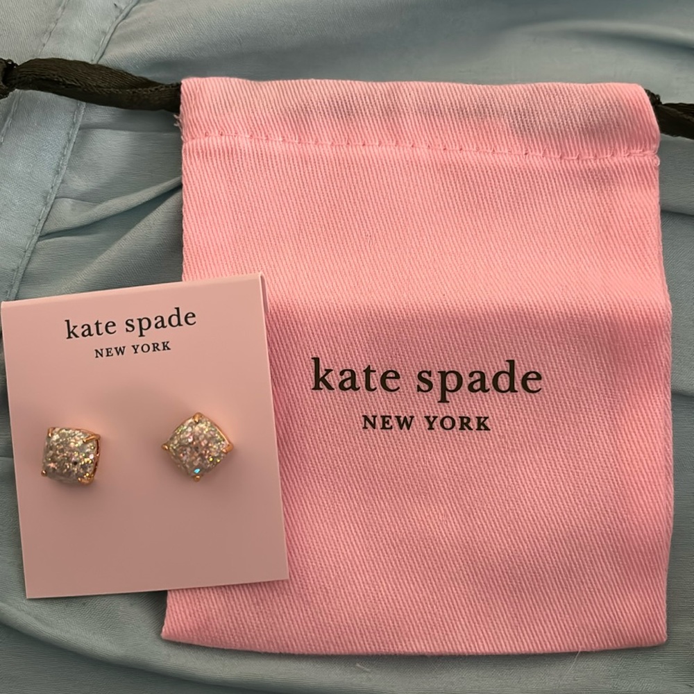Kate Spade square opal earrings